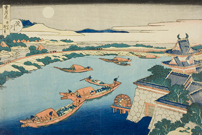 The Yodo River Moon Hokusai