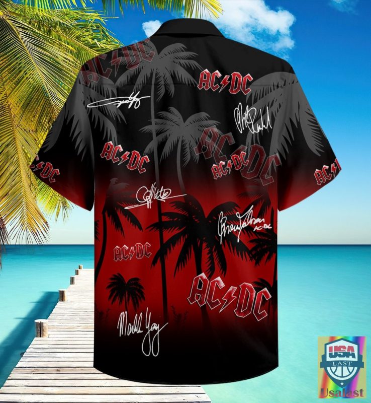 Ac Dc Band Signatures Hawaiian Shirts - Hot Sale 2026