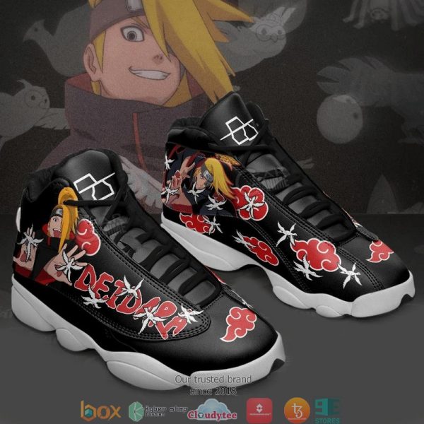 Akatsuki Deidara Naruto Anime Air Jordan 13 Sneaker Shoes Naruto Shippuden Air Jordan 13 Shoes