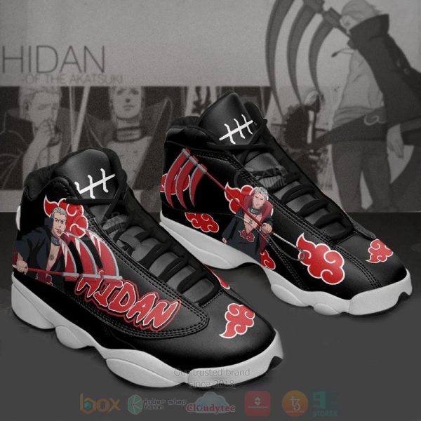 Akatsuki Hidan Naruto Custom Anime Air Jordan 13 Shoes Naruto Shippuden Air Jordan 13 Shoes