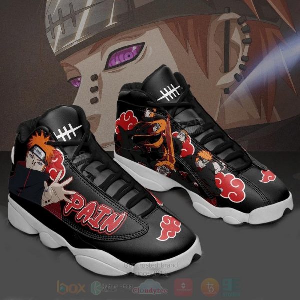 Akatsuki Pain Naruto Custom Anime Air Jordan 13 Shoes Naruto Shippuden Air Jordan 13 Shoes