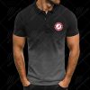 Alabama Crimson Tide Football Men Gradient Polo Shirt Alabama Crimson Tide Polo Shirts