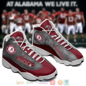 Alabama Crimson Tide Football Team Ncaa Logo Air Jordan 13 Shoes Alabama Crimson Tide Air Jordan 13 Shoes