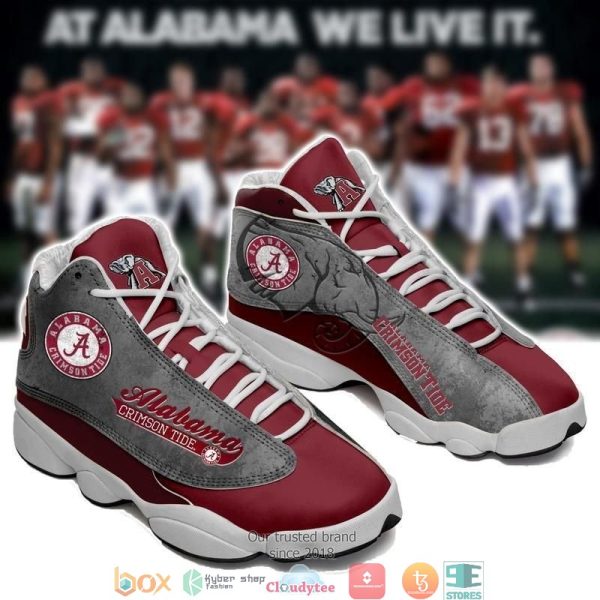 Alabama Crimson Tide Football Team Ncaaf Air Jordan 13 Sneaker Shoes Alabama Crimson Tide Air Jordan 13 Shoes