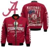 Alabama Crimson Tide National Football 2021 Bomber Jacket Alabama Crimson Tide Bomber Jacket