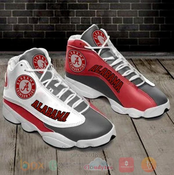 Alabama Crimson Tide Ncaa Grey Red Air Jordan 13 Shoes Alabama Crimson Tide Air Jordan 13 Shoes