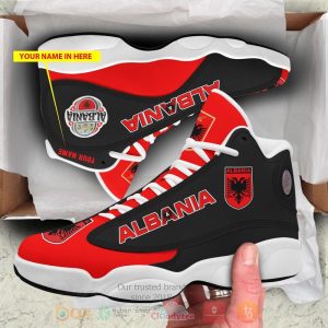 Albania Personalized Red Black Air Jordan 13 Shoes Personalized Air Jordan 13 Shoes