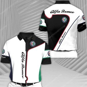 Alfa Romeo Automobiles Racing All Over Print Polo Shirt Alfa Romeo Polo Shirts