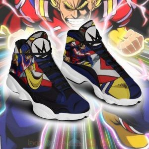 All Might My Hero Academia Anime Custom Air Jordan 13 Shoes My Hero Academia Air Jordan 13 Shoes