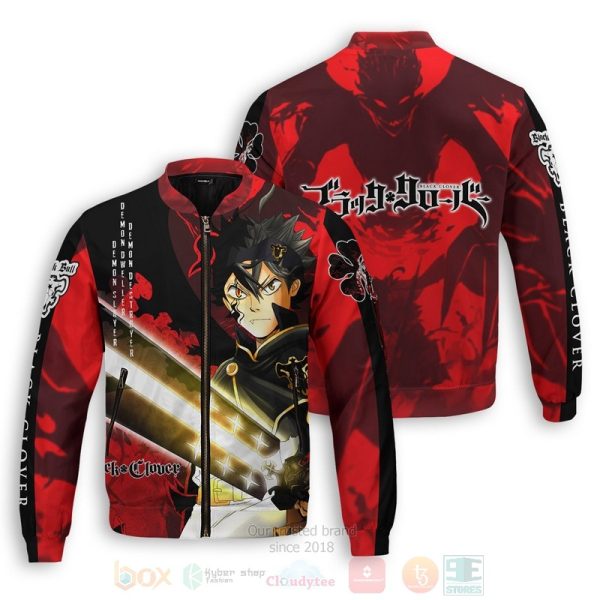 Anime Black Asta Bomber Jacket Black Clover Bomber Jacket