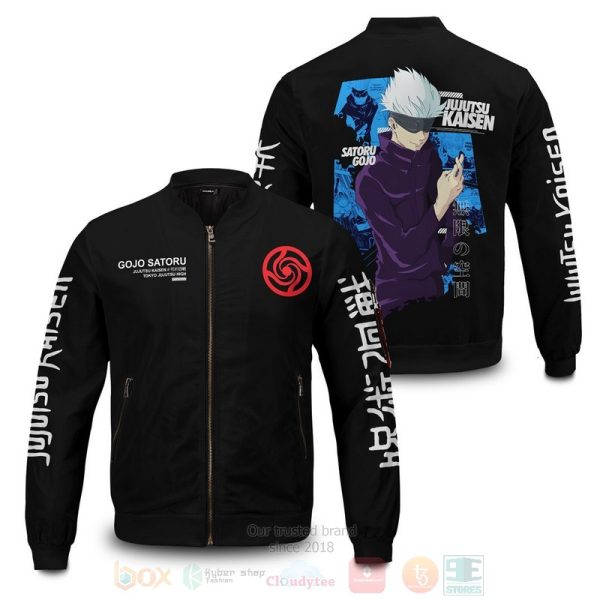 Anime Gojo Bomber Jacket Jujutsu Kaisen Bomber Jacket