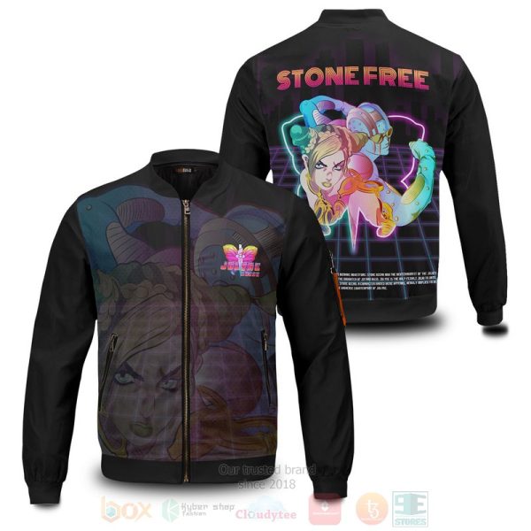 Anime Jolyne Retro Bomber Jacket Anime Bomber Jacket