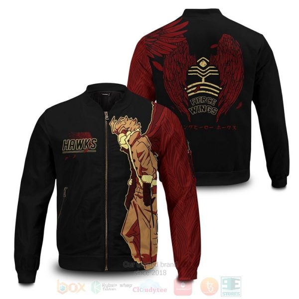 Anime My Hero Academia Hero Hawks Bomber Jacket My Hero Academia Bomber Jacket