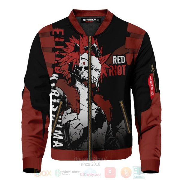 Anime Red Riot Kirishima Bomber Jacket My Hero Academia Bomber Jacket