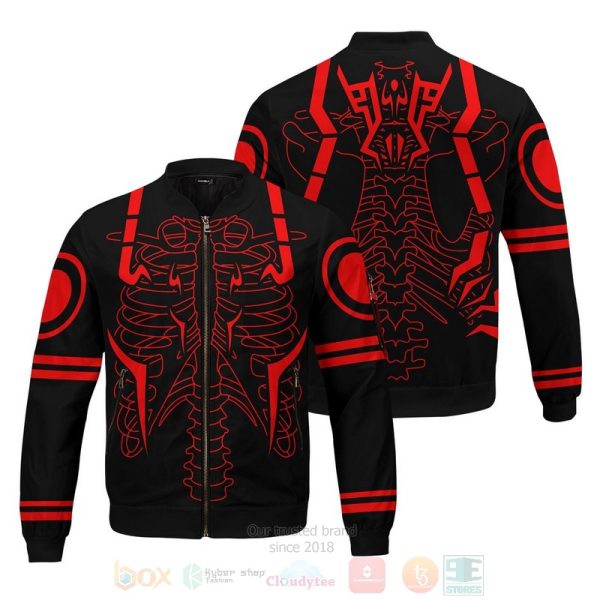 Anime Rib Sukuna Bomber Jacket Jujutsu Kaisen Bomber Jacket