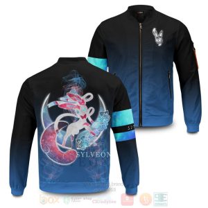 Anime Sylveon Spirit Bomber Jacket Pokemon Gardevoir Sylveon Bomber Jacket