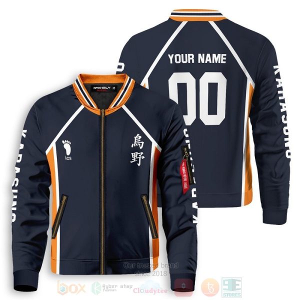 Anime Team Karasuno Personalized Bomber Jacket Haikyuu Bomber Jacket