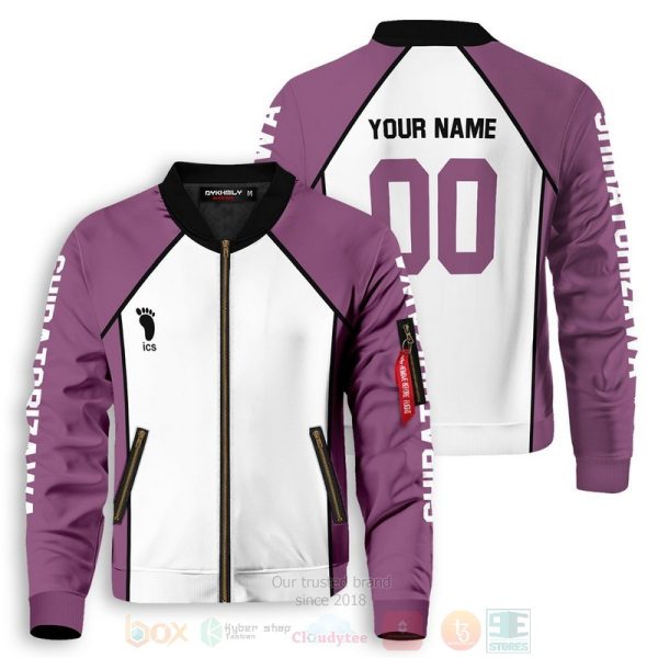 Anime Team Shiratorizawa Personalized Bomber Jacket Haikyuu Bomber Jacket