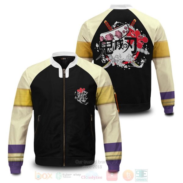 Anime Tengen Jersey Bomber Jacket Demon Slayer Kimetsu no Yaiba Bomber Jacket