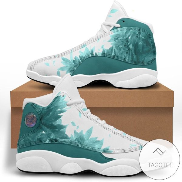 Aoba Johsai Green Leaf High Cut Air Jordan 13 Shoes Sneakers Haikyuu Air Jordan 13 Shoes