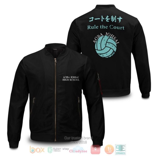 Aoba Johsai Rally Bomber Jacket Haikyuu Bomber Jacket