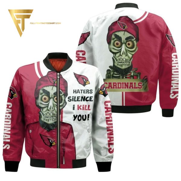 Arizona Cardinals Haters Silence I Kill You Achmed Bomber Jacket Arizona Cardinals Bomber Jacket