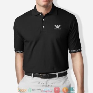 Armani Black Polo Shirt Giorgio Armani Polo Shirts