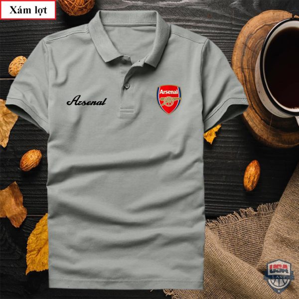 Arsenal Football Club Gray Polo Shirt Arsenal Polo Shirts