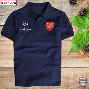Arsenal Uefa Champions League Navy Polo Shirt Arsenal Polo Shirts