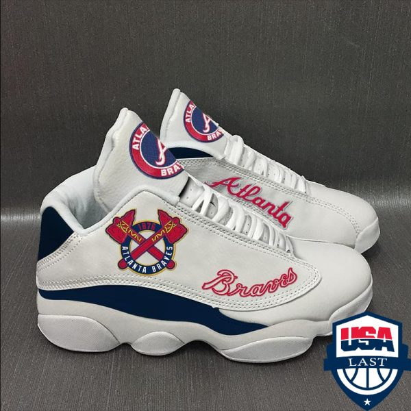 Atlanta Braves Mlb Ver 2 Air Jordan 13 Sneaker Atlanta Braves Air Jordan 13 Shoes