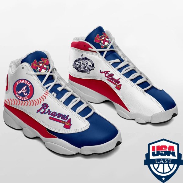 Atlanta Braves Mlb Ver 3 Air Jordan 13 Sneaker Atlanta Braves Air Jordan 13 Shoes