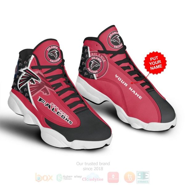 Atlanta Falcons Football Team Nfl Custom Name Air Jordan 13 Shoes Atlanta Falcons Air Jordan 13 Shoes