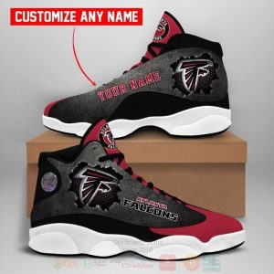 Atlanta Falcons Nfl Custom Name Air Jordan 13 Shoes 2 Atlanta Falcons Air Jordan 13 Shoes