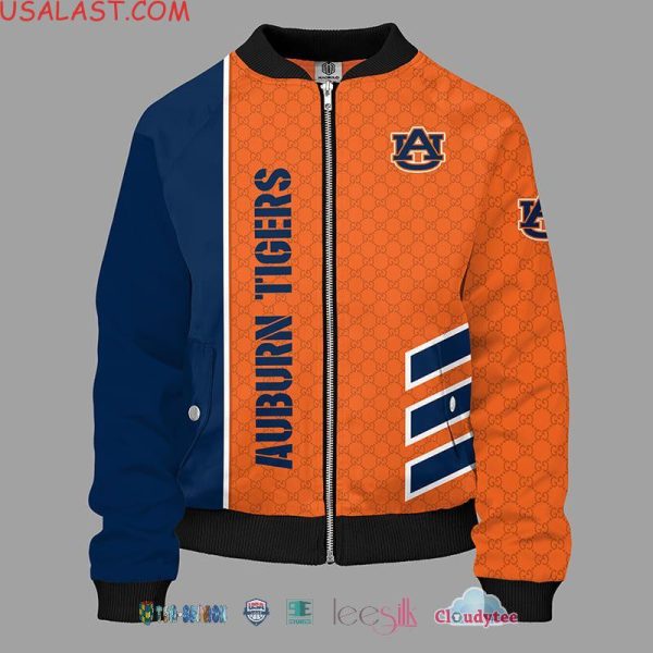 Auburn Tigers Ncaa Gucci 3D Bomber Jacket Gucci Bomber Jacket