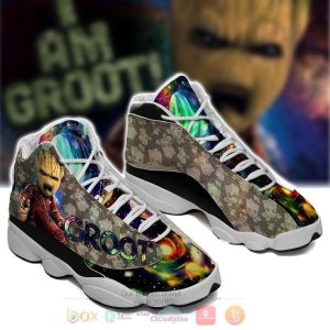 Baby Groot Marvel Air Jordan 13 Shoes Groot Air Jordan 13 Shoes