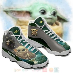 Baby Yoda From Star Wars Movie Air Jordan 13 Shoes Baby Yoda Air Jordan 13 Shoes
