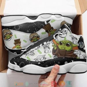 Baby Yoda Starwars 6 Air Jordan 13 Sneaker Shoes Baby Yoda Air Jordan 13 Shoes