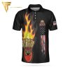 Badminton Flame Full Printing Polo Shirt Badminton Polo Shirts