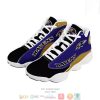 Baltimore Ravens Football Nfl Big Logo 8 Air Jordan 13 Sneaker Shoes Baltimore Ravens Air Jordan 13 Shoes