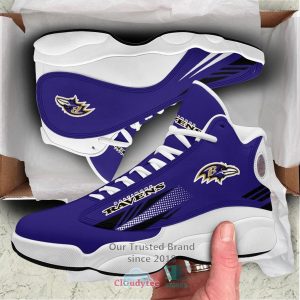 Baltimore Ravens Nfl Air Jordan 13 Sneaker Shoes Baltimore Ravens Air Jordan 13 Shoes