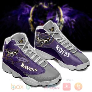 Baltimore Ravens Nfl Grey Purple Air Jordan 13 Shoes Baltimore Ravens Air Jordan 13 Shoes