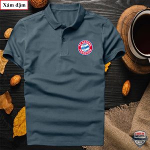 Bayern Munich Football Club Dark Grey Polo Shirt Bayern Munich Polo Shirts