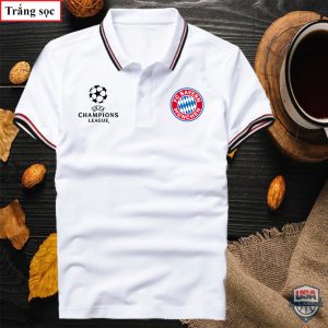 Bayern Munich Uefa Champions League White Polo Shirt Bayern Munich Polo Shirts