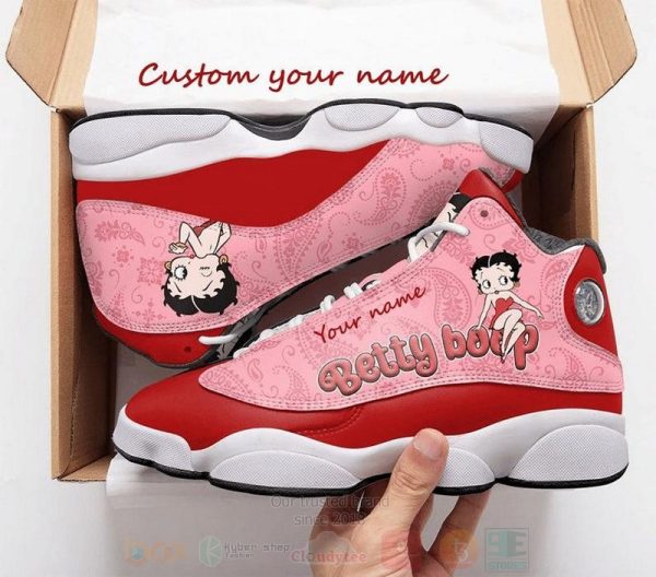 Betty Boop Custom Name Air Jordan 13 Shoes Betty Boop Air Jordan 13 Shoes