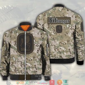 Bitburger Camouflage Bomber Jacket