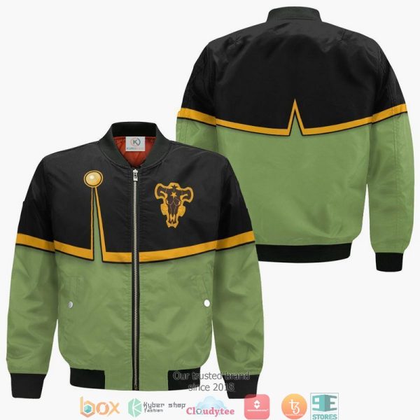 Black Clover Finral Roulacase Anime 3D Bomber Jacket Black Clover Bomber Jacket