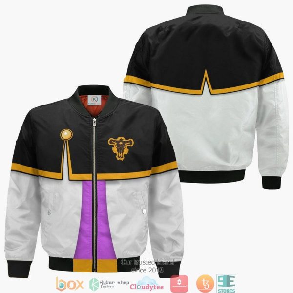 Black Clover Noelle Silva Anime 3D Bomber Jacket Black Clover Bomber Jacket