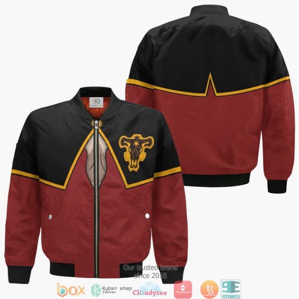 Black Clover Vannesa Enoteca Anime 3D Bomber Jacket Black Clover Bomber Jacket