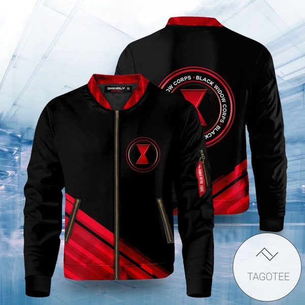 Black Widow Corps Bomber Jacket Marvel Heroes Avengers Bomber Jacket