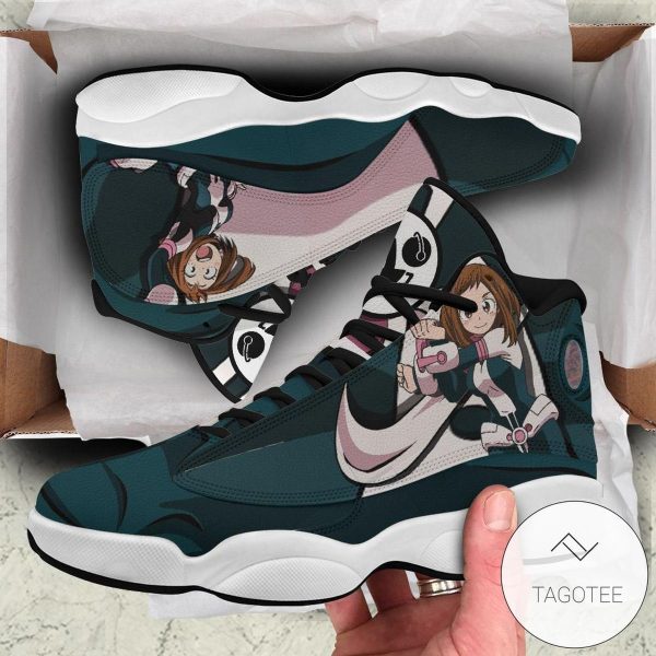 Bnha Ochako Uraraka Sneakers Custom Anime My Hero Academia Air Jordan 13 Shoes My Hero Academia Air Jordan 13 Shoes